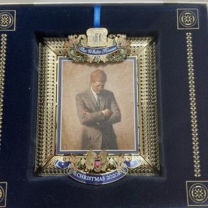 White House Christmas Ornament with JFK